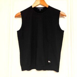Burberry London 100% wool Black Sweater Vest